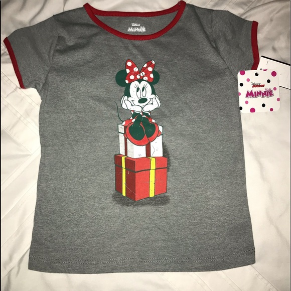 Small 5//6 Minnie Mouse Original Mouseketeer Red Disney Store Tee Shirt NWT